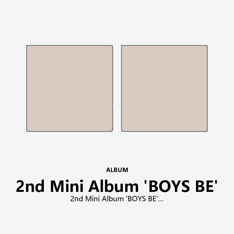 2nd Mini Album 'BOYS BE'