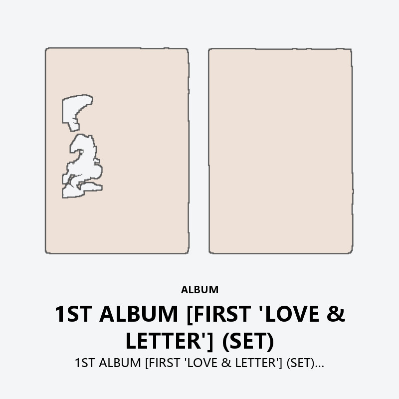 1ST ALBUM [FIRST 'LOVE & LETTER'] (SET)
