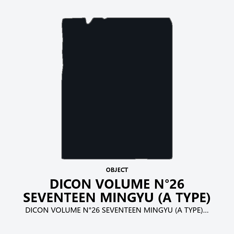 DICON VOLUME N°26 SEVENTEEN MINGYU (A TYPE)