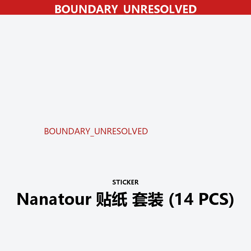 Nanatour Sticker Pack (14 PCS)