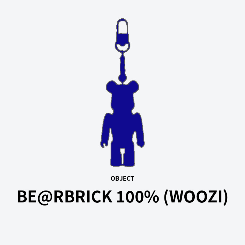 BE@RBRICK 100% (WOOZI)