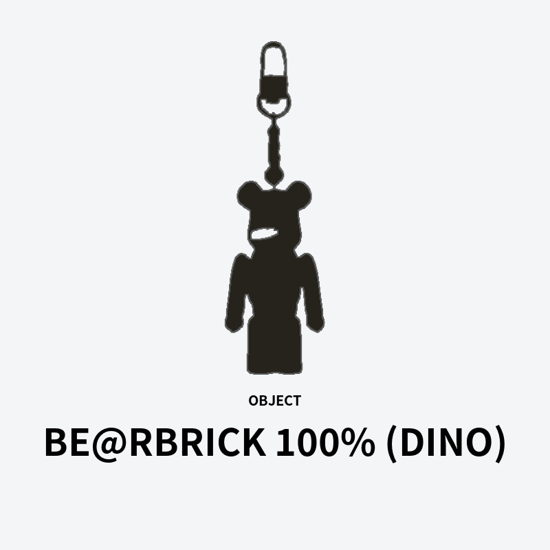 BE@RBRICK 100% (DINO)