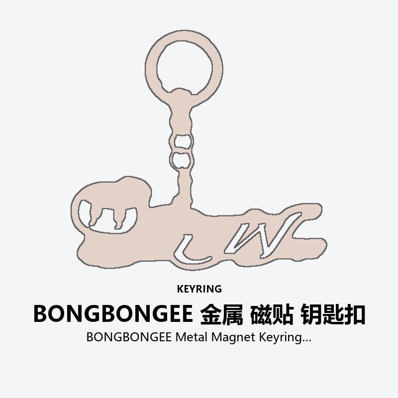BONGBONGEE Metal Magnet Keyring