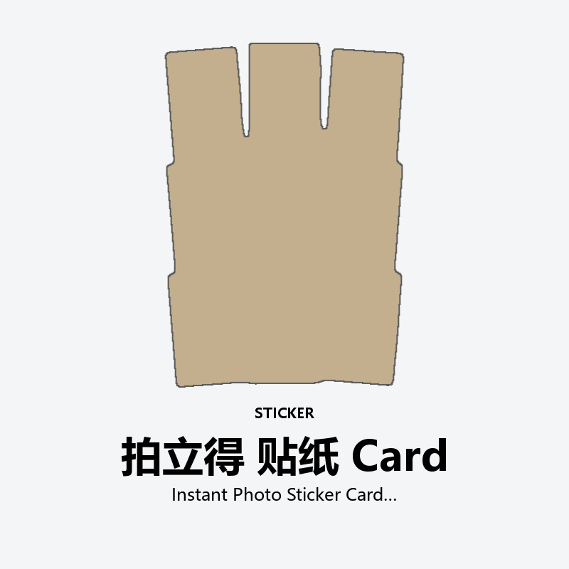 Instant Photo Sticker Card