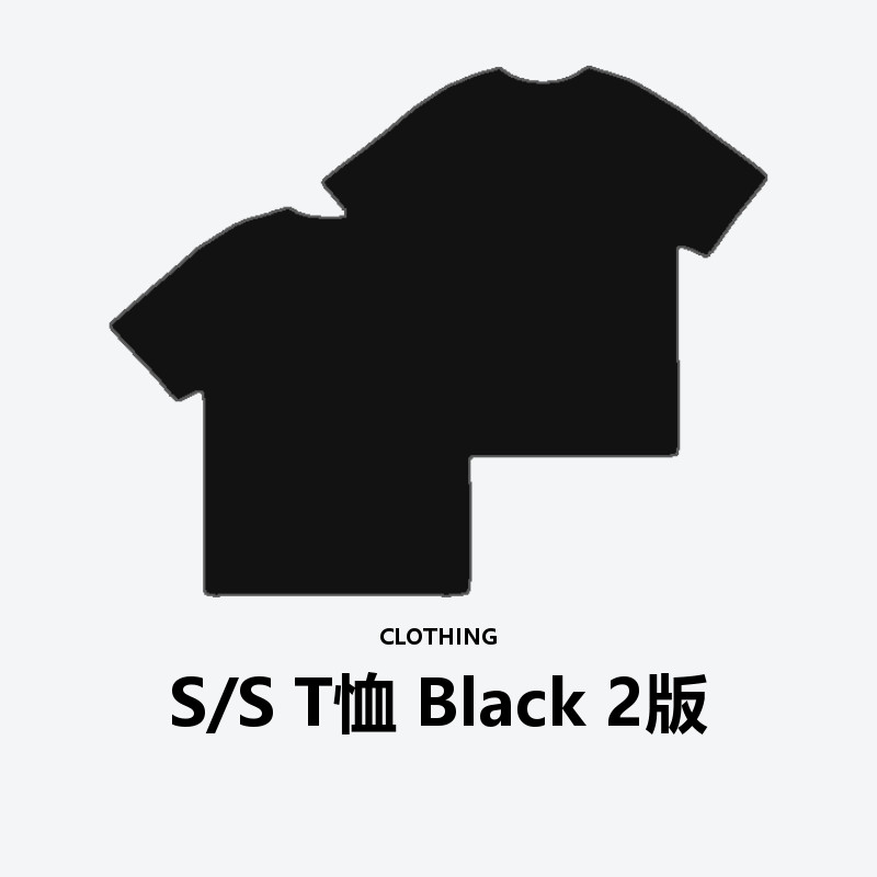 S/S T-Shirt Black Ver.2