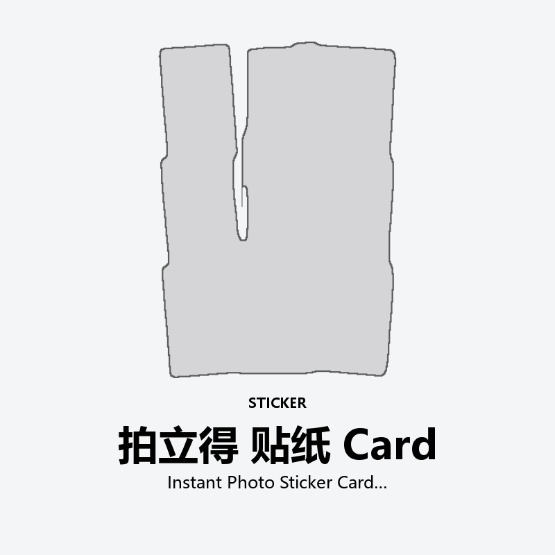 Instant Photo Sticker Card