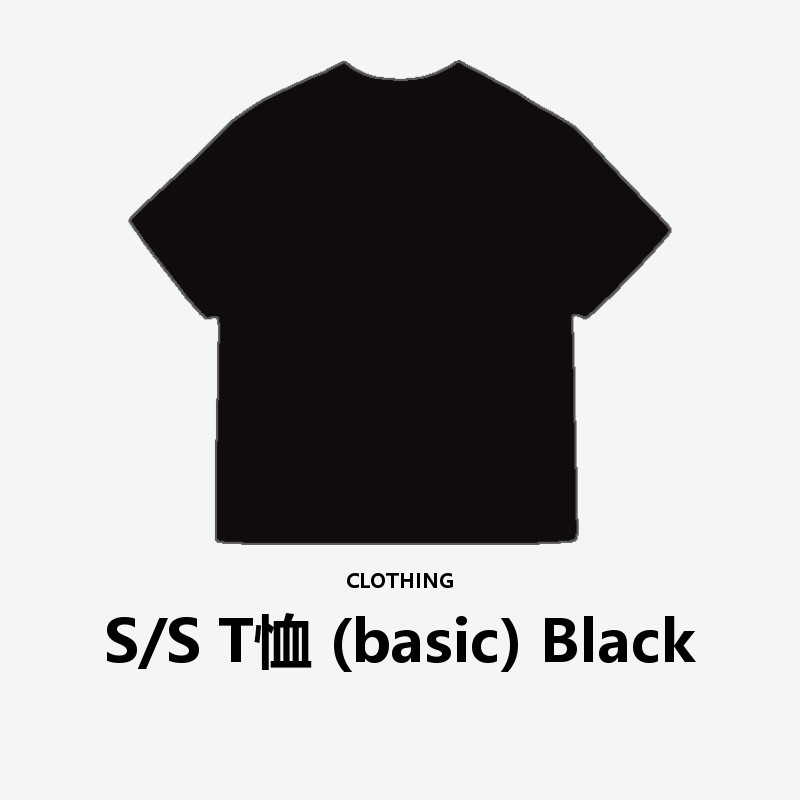 S/S T-shirt (basic) Black