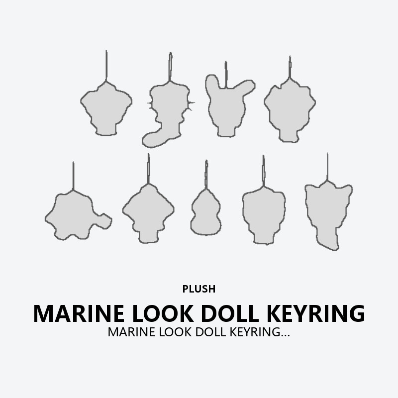 MARINE LOOK DOLL KEYRING