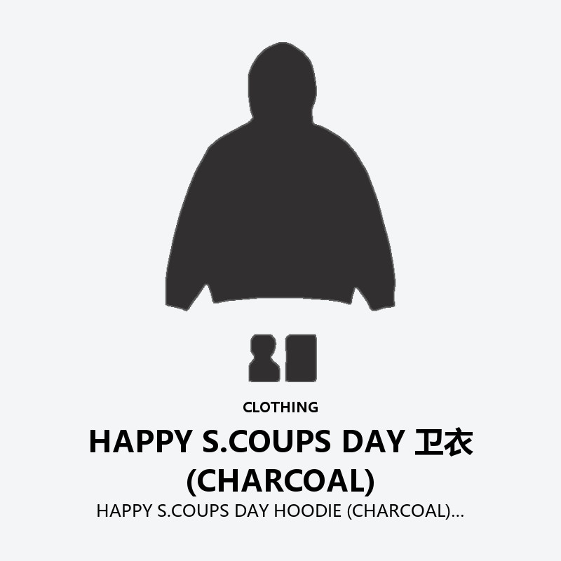 HAPPY S.COUPS DAY HOODIE (CHARCOAL)